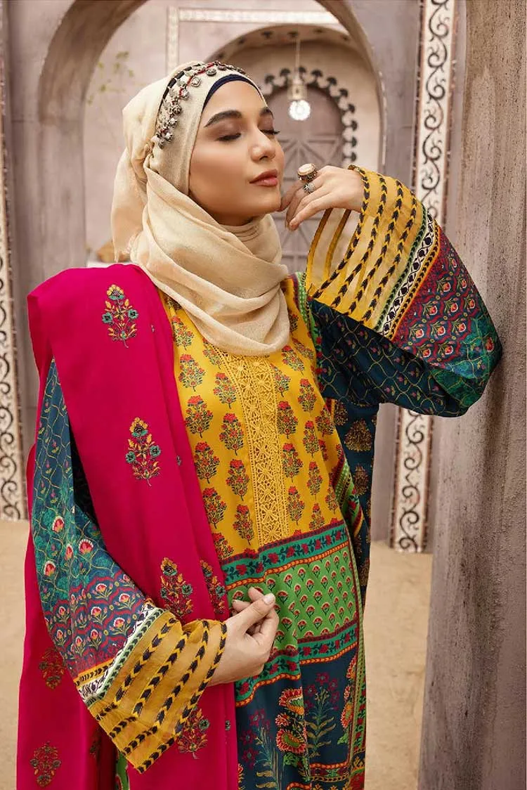 01 Gul e Zarki Cotton Satin Printed Collection Vol 3