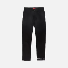 424 Denim Pant w/ Ankle Zip - Black