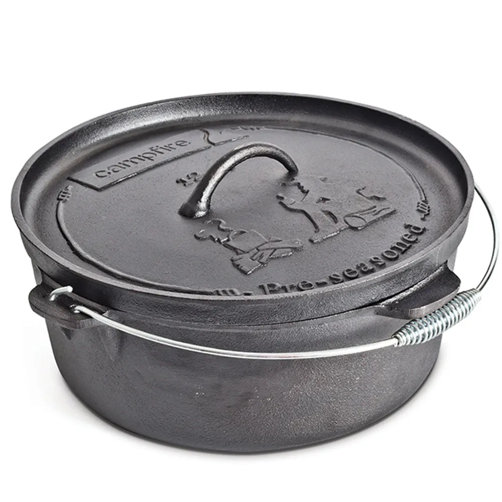 9qt Cast Iron Camp Oven Set