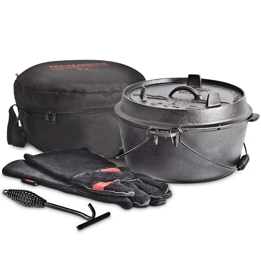 9qt Cast Iron Camp Oven Set