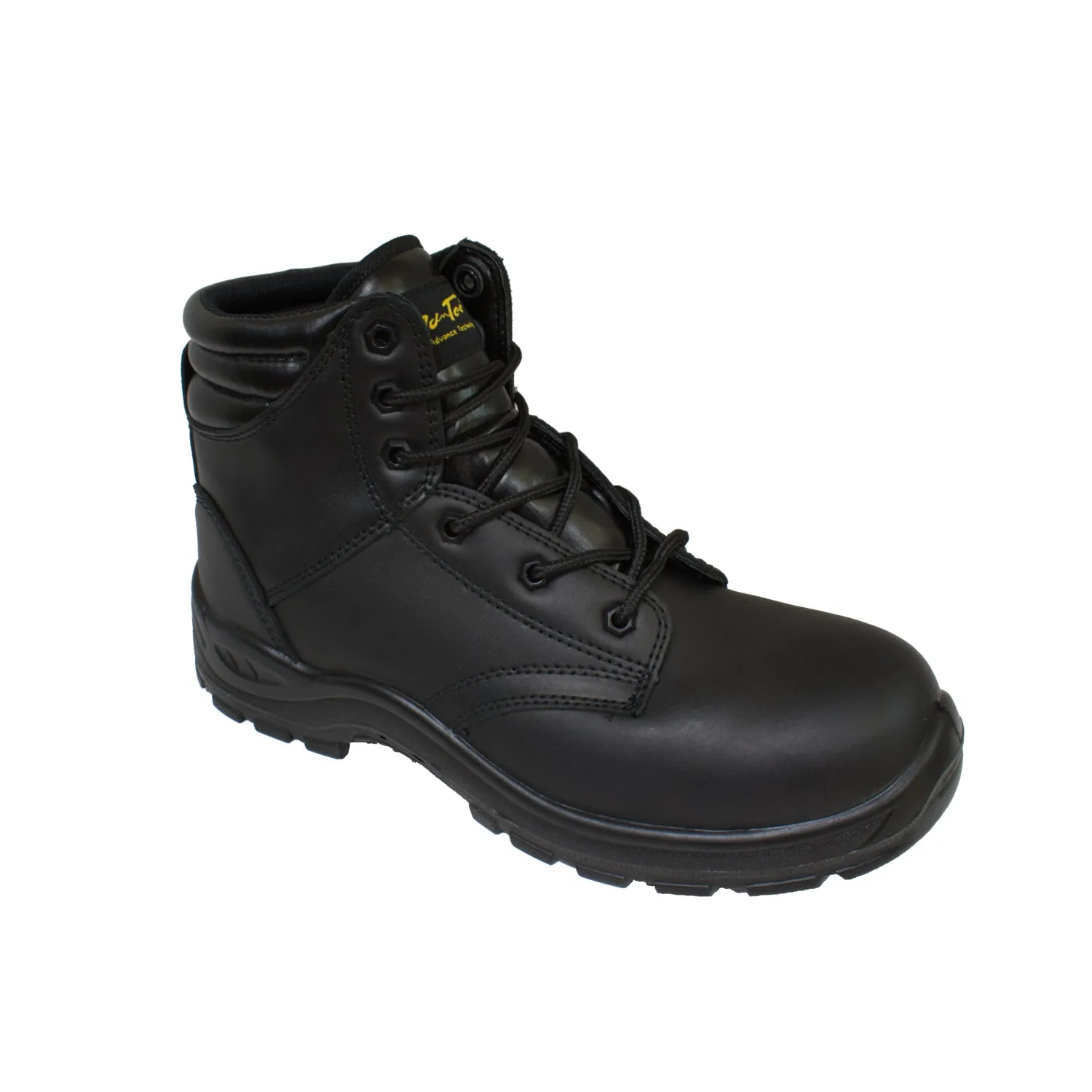 AdTec Mens Composite Toe Black Work Boots