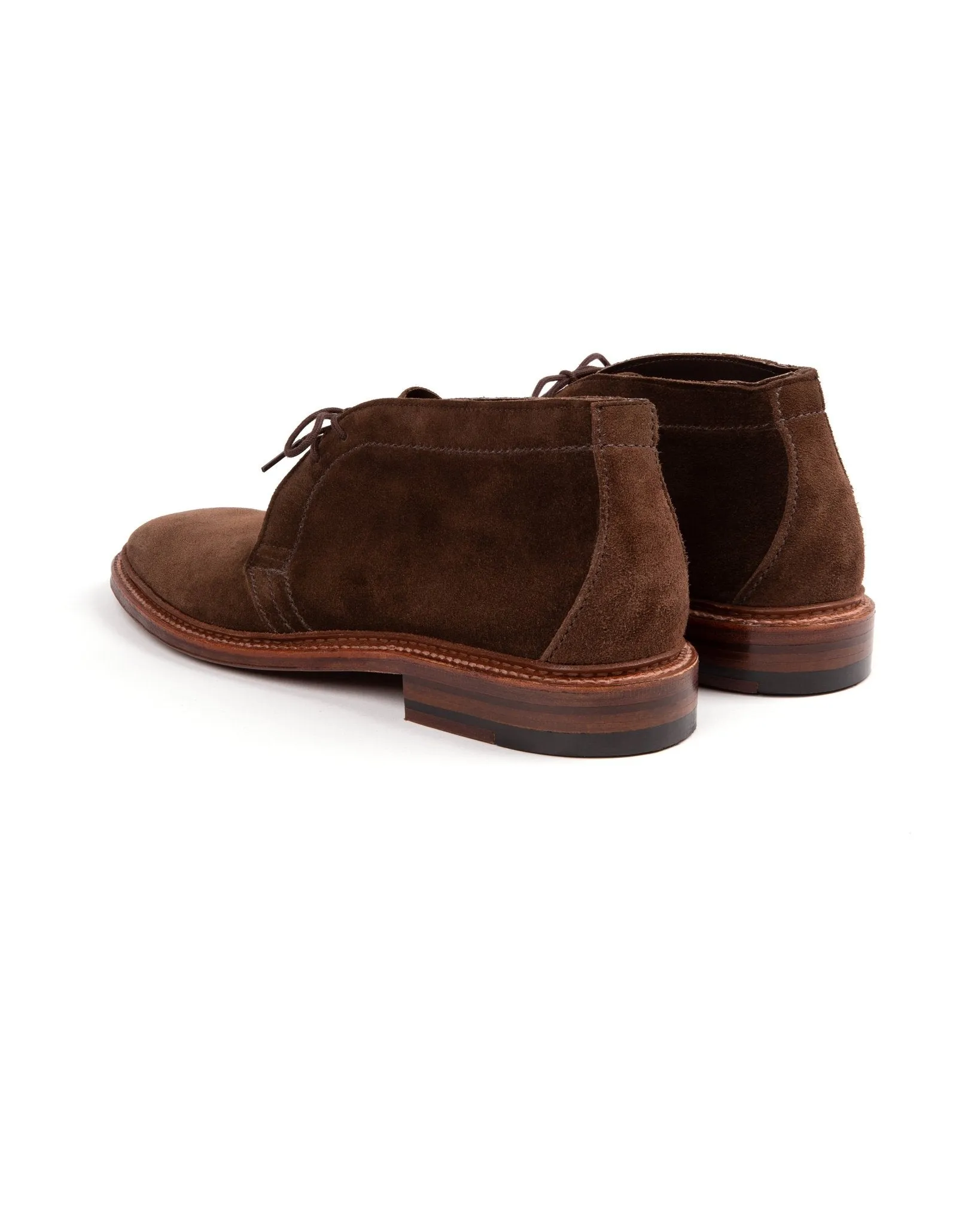 Alden Unlined Suede Chukka Boot: Dark Brown 1492