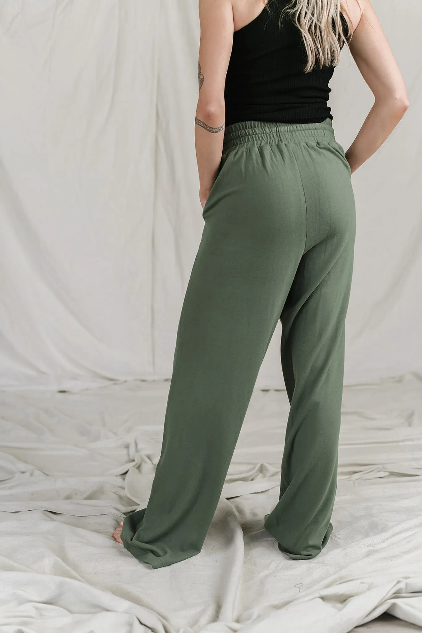 Ampersand Avenue Performance Fleece Free Time Wide Leg Comfy Pant - Wanderlust