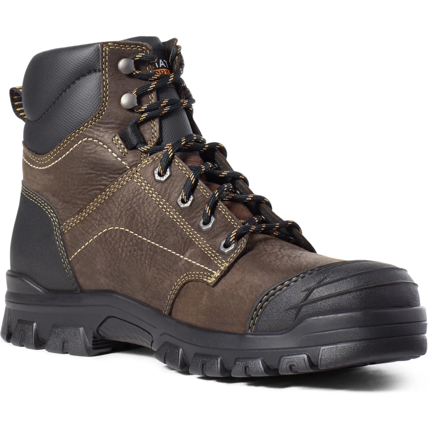 Ariat Men's Treadfast 6" Steel Toe WP Work Boot - Brown - 10034673