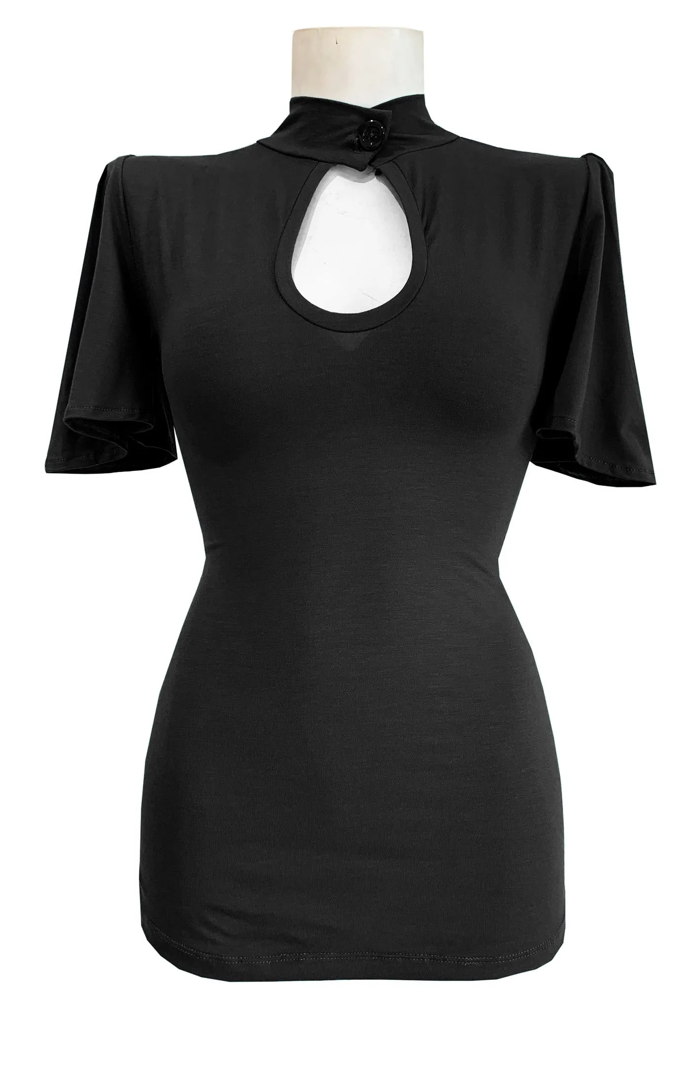 Black Belle Sleeve Top