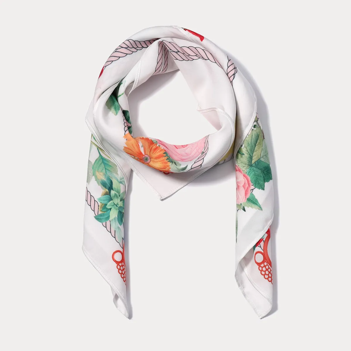 Blooming Square Scarf