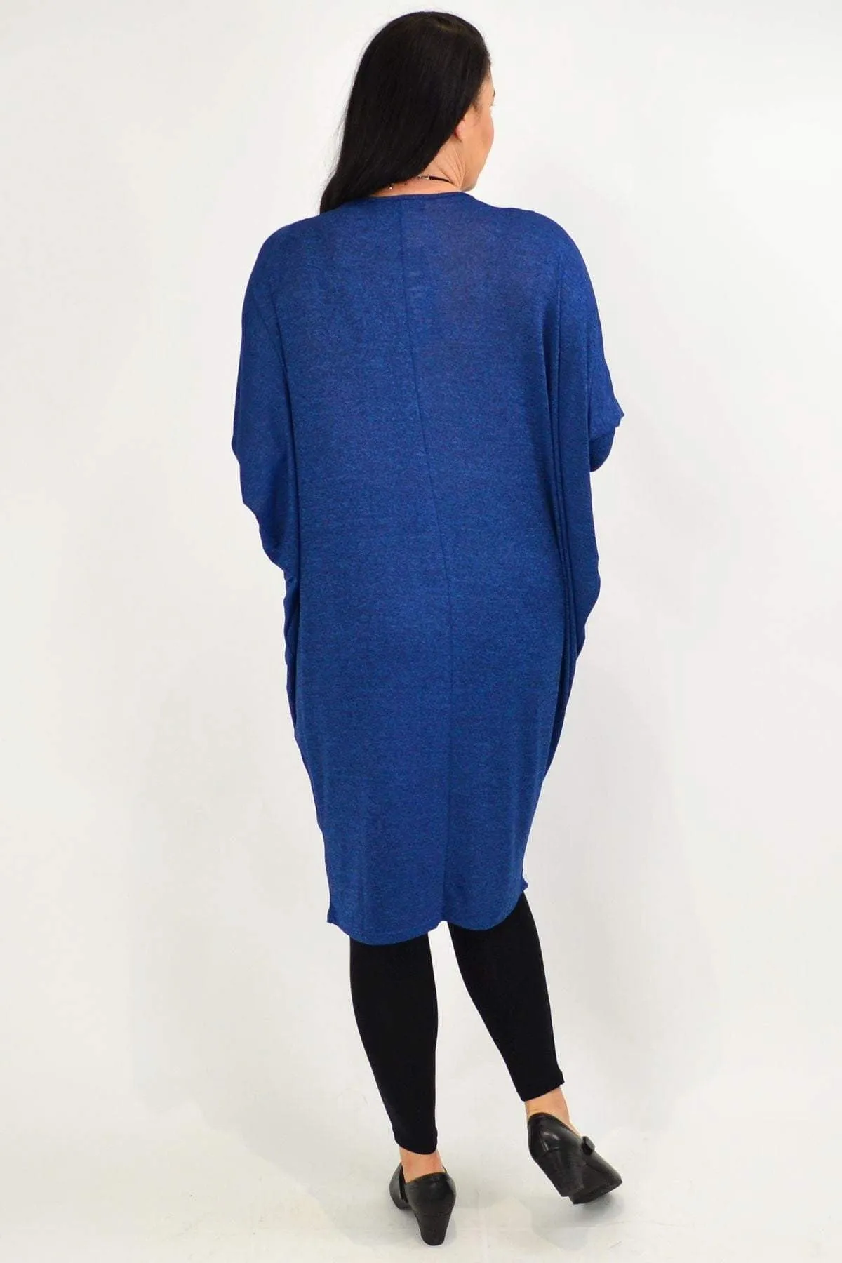 Blue Oversized Tunic Dress