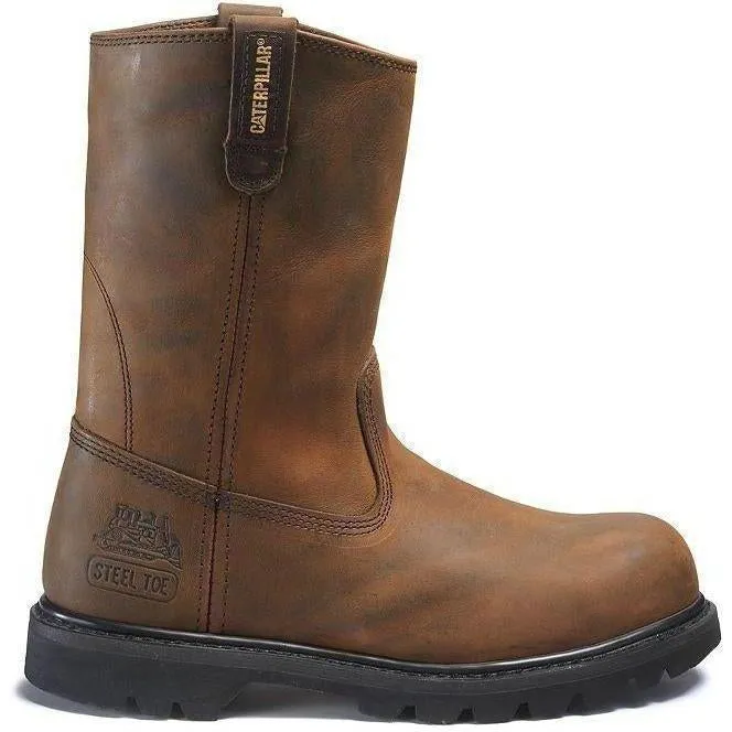 CAT Men's Revolver Steel Toe Pull On Work Boot - Brown - P89516