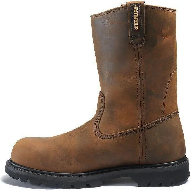 CAT Men's Revolver Steel Toe Pull On Work Boot - Brown - P89516