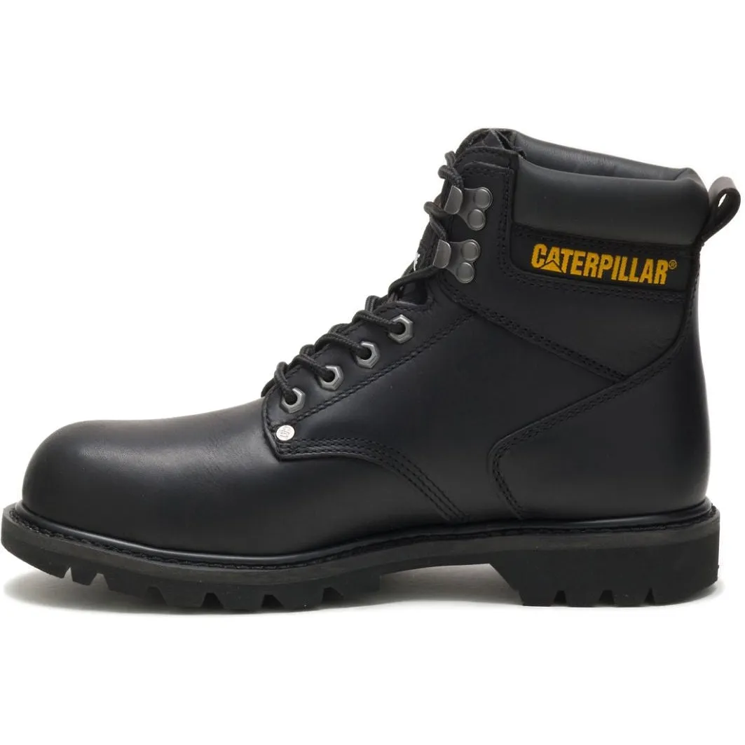 CAT Men's Second Shift Steel Toe Work Boot - Black - P89135