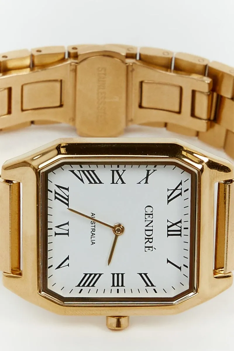 CENDRE DILLON WHITE & GOLD WATCH