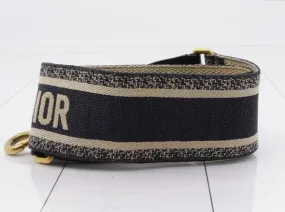 CHRISTIAN DIOR Embroidered Logo Shoulder Strap