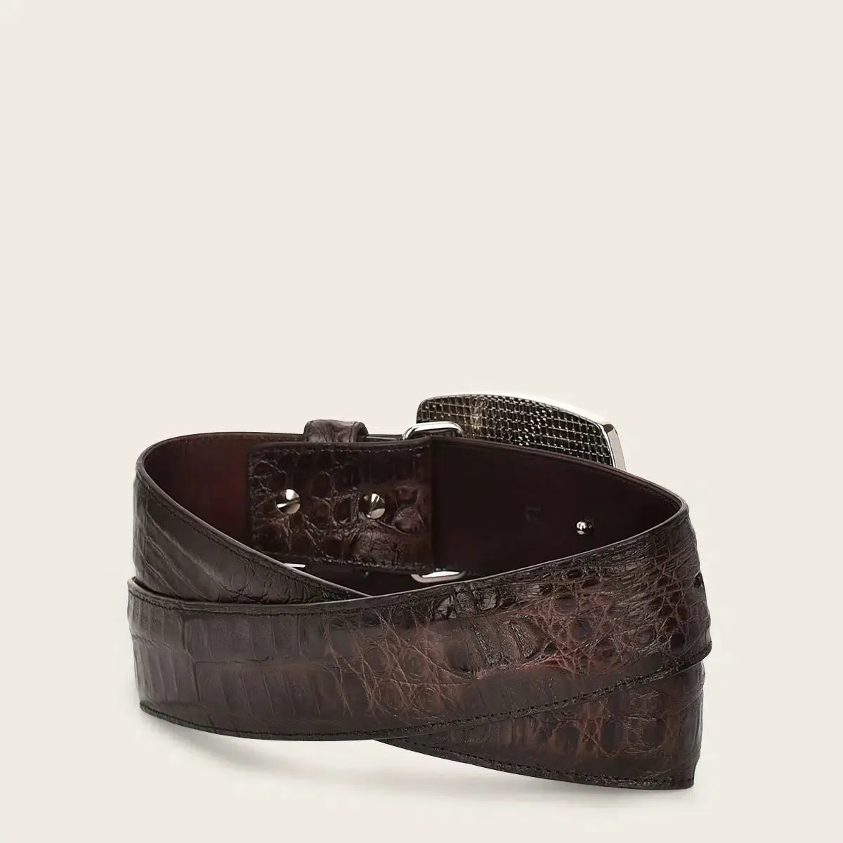 CV499FC - Cuadra chocolate western fashion fuscus belt for men