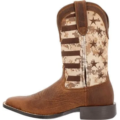 Durango Men's Westward 11" ST Western Work Boot -Camo Flag- DDB0397