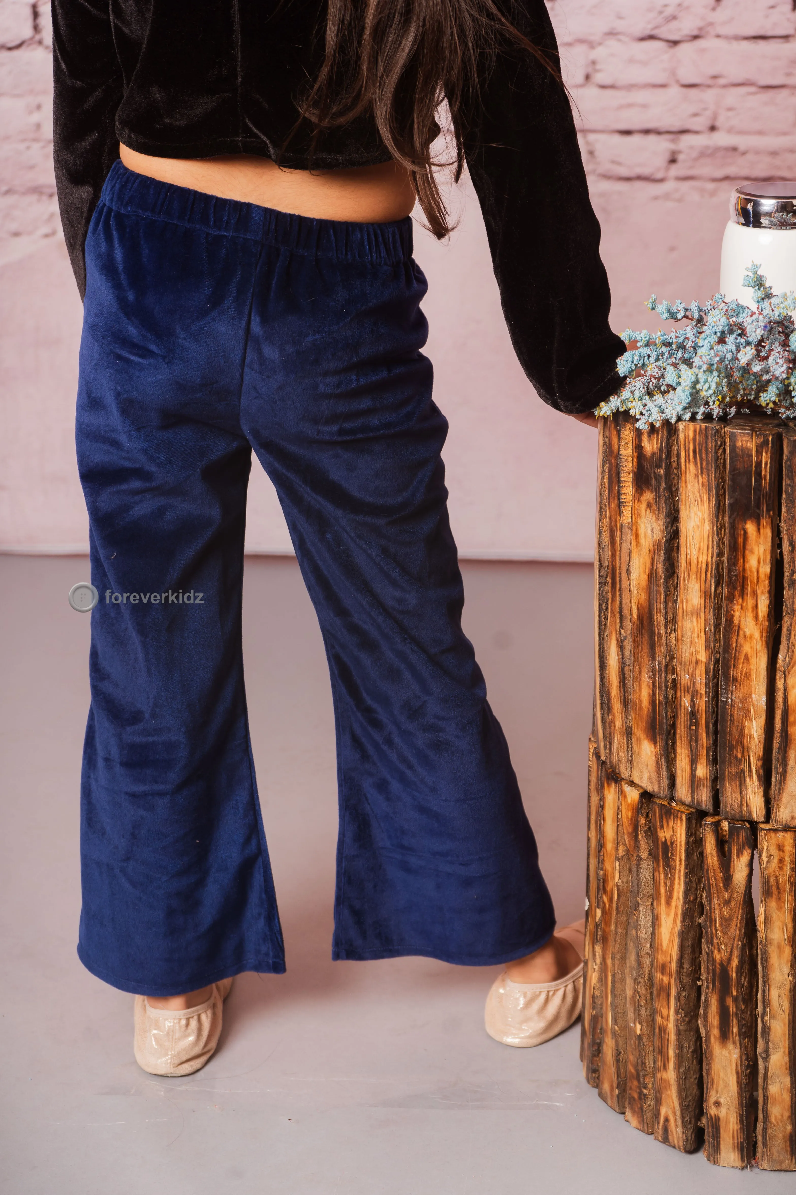 Essential Velvet Pant Navy