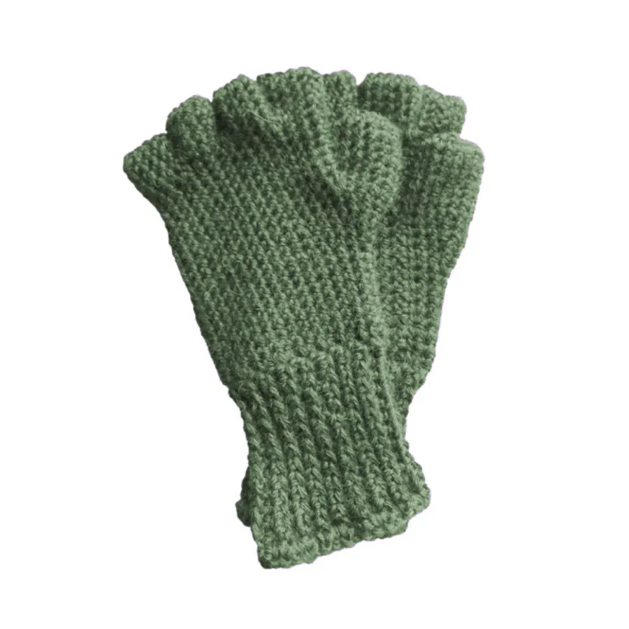 Fingerless Alpaca Gloves