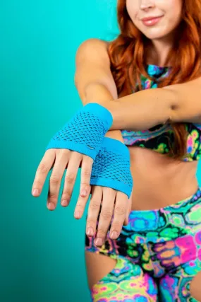 Fishnet Gloves - Turqouise