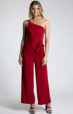 Forget Me Not Jumpsuit In Red