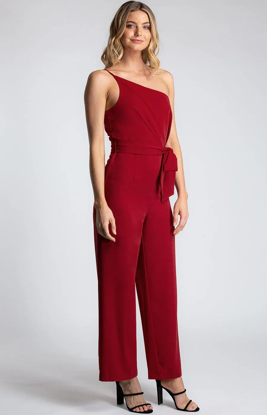 Forget Me Not Jumpsuit In Red