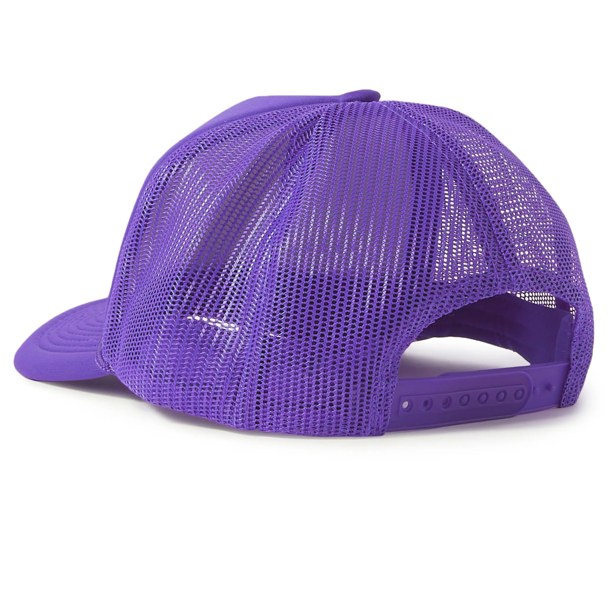 Sure! The optimized English title for this e-commerce product could be: Purple Gallery Dept. Logo Trucker Cap.