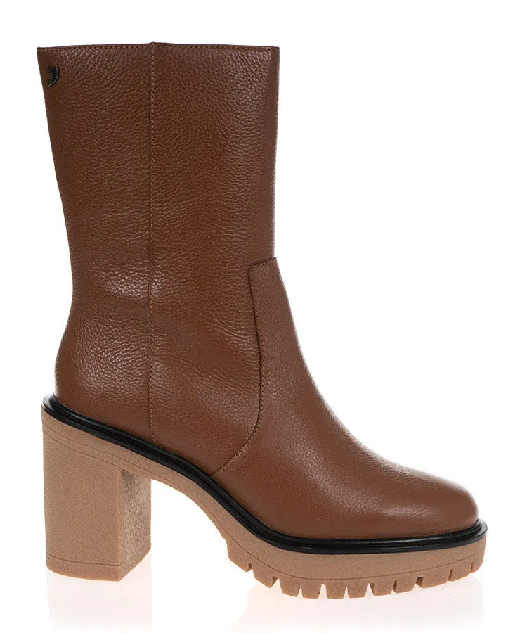 Gioseppo Neidling 67442 Tan Leather Mid Boot