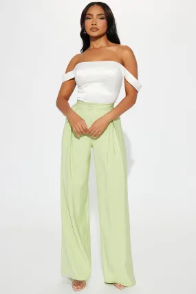 Got Carried Away Trouser - Lime