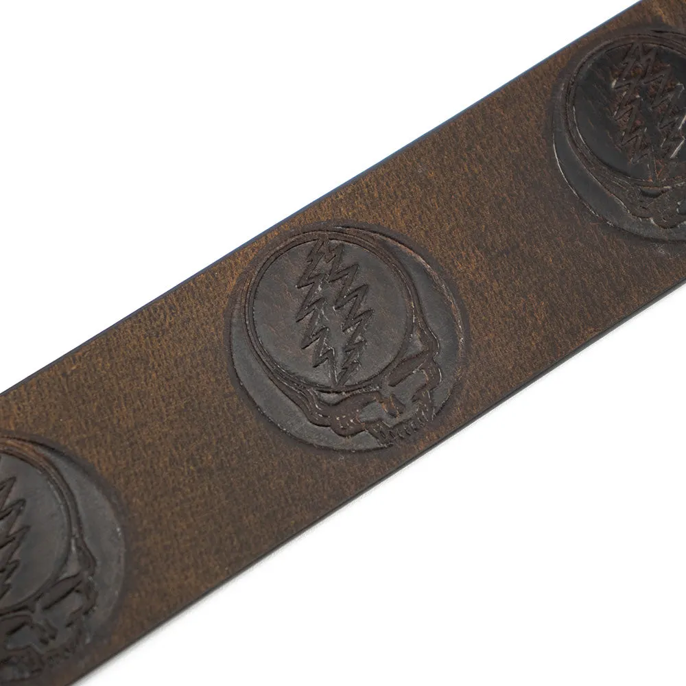 Grateful Dead | Premium Leather Belt | Embossed Steal Your Face