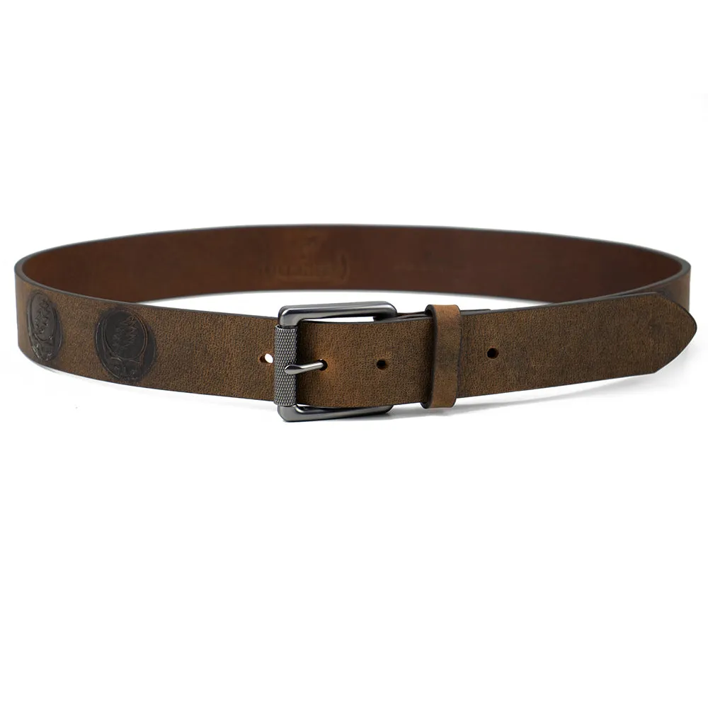 Grateful Dead | Premium Leather Belt | Embossed Steal Your Face