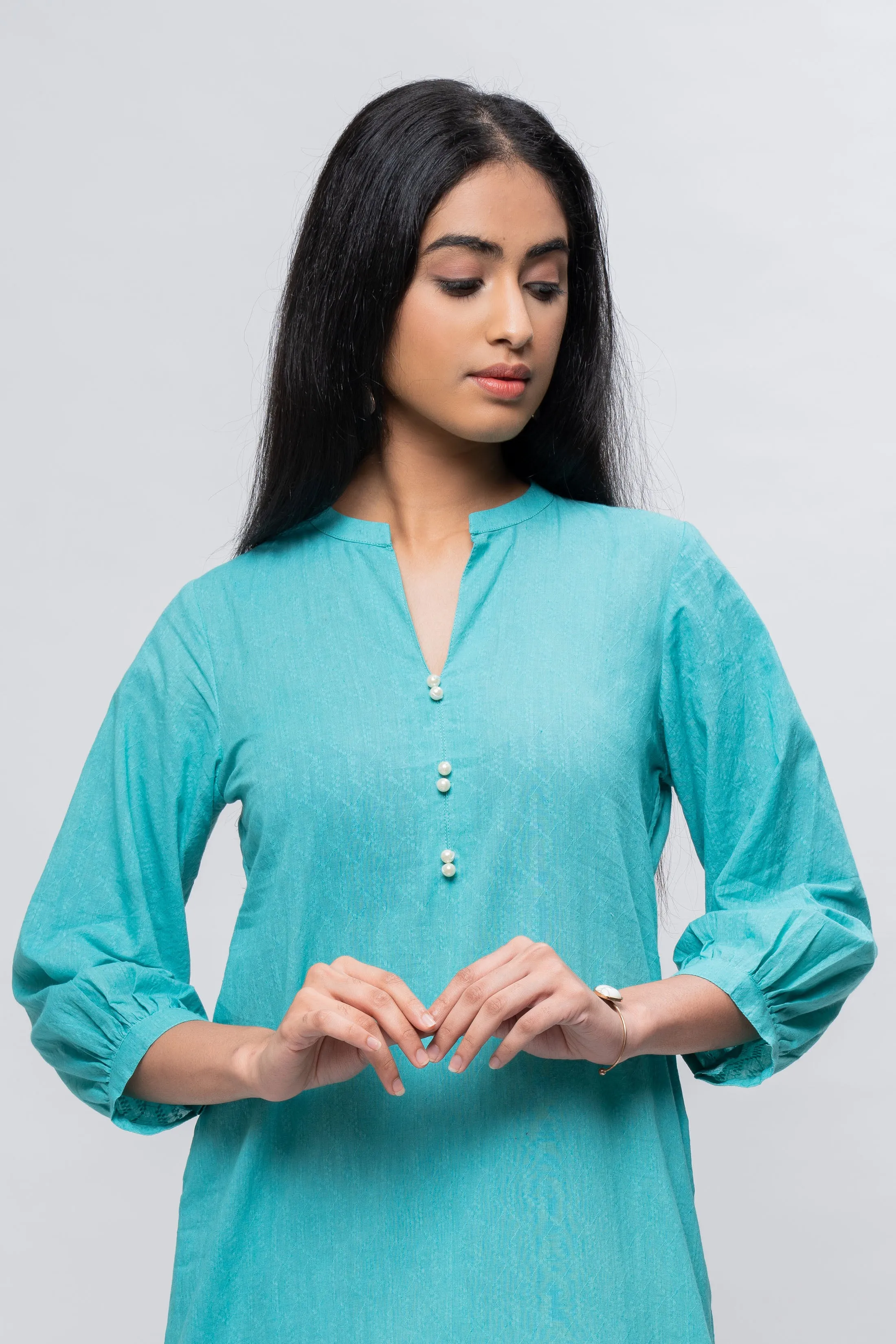 Green Rose Kurta