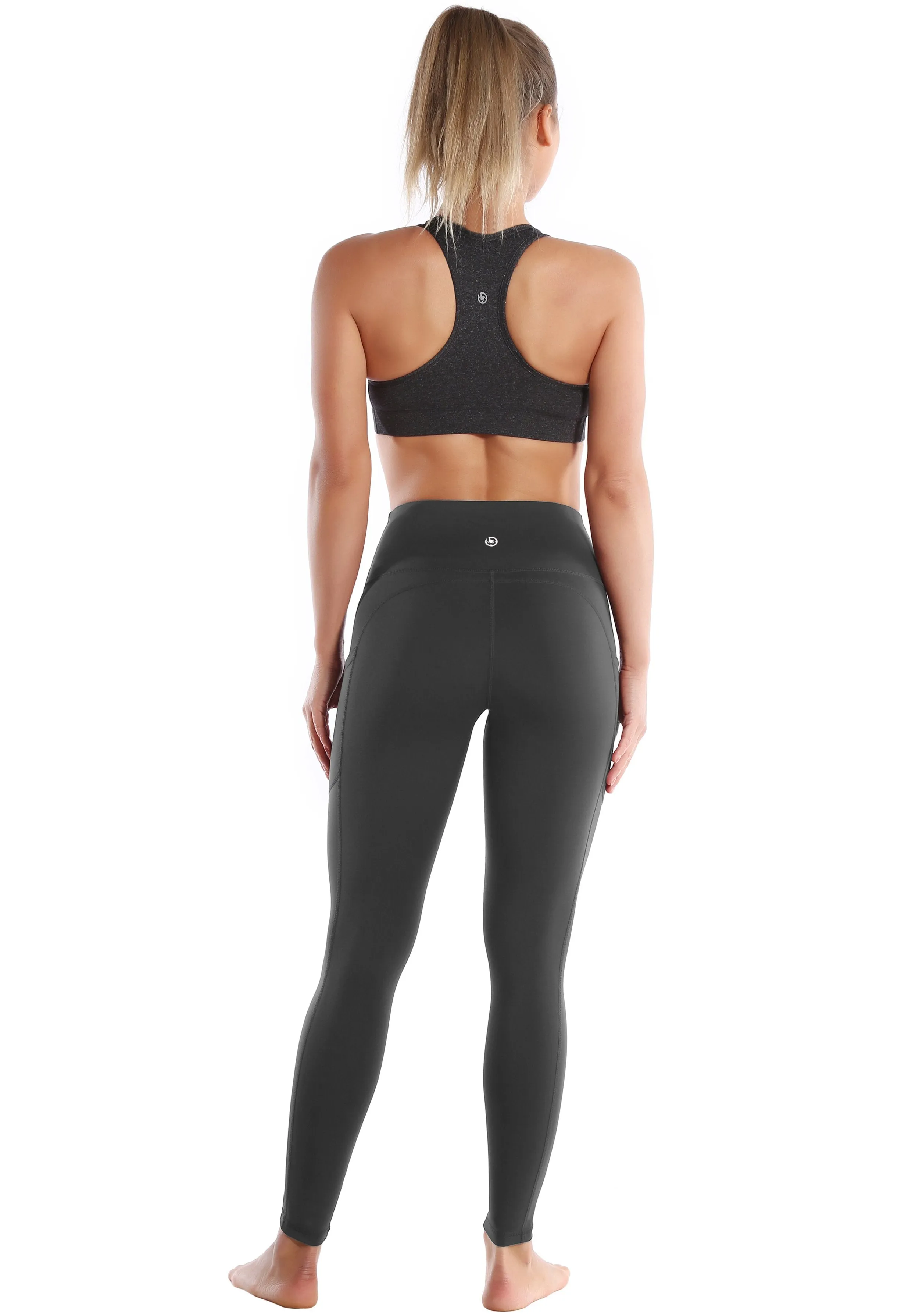 Hip Line Side Pockets Yoga Pants shadowcharcoal ins