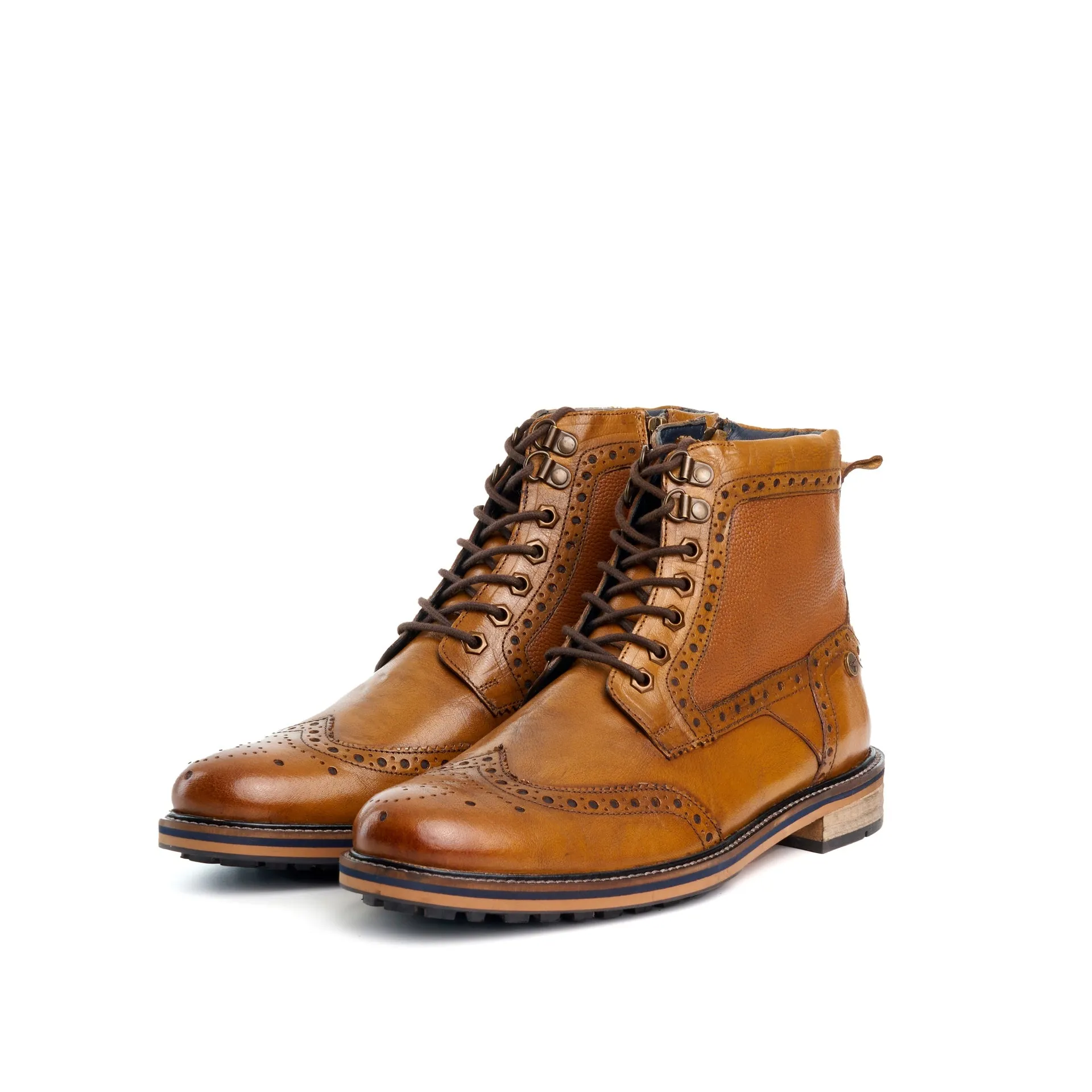 JASPER TAN BROGUE BOOT