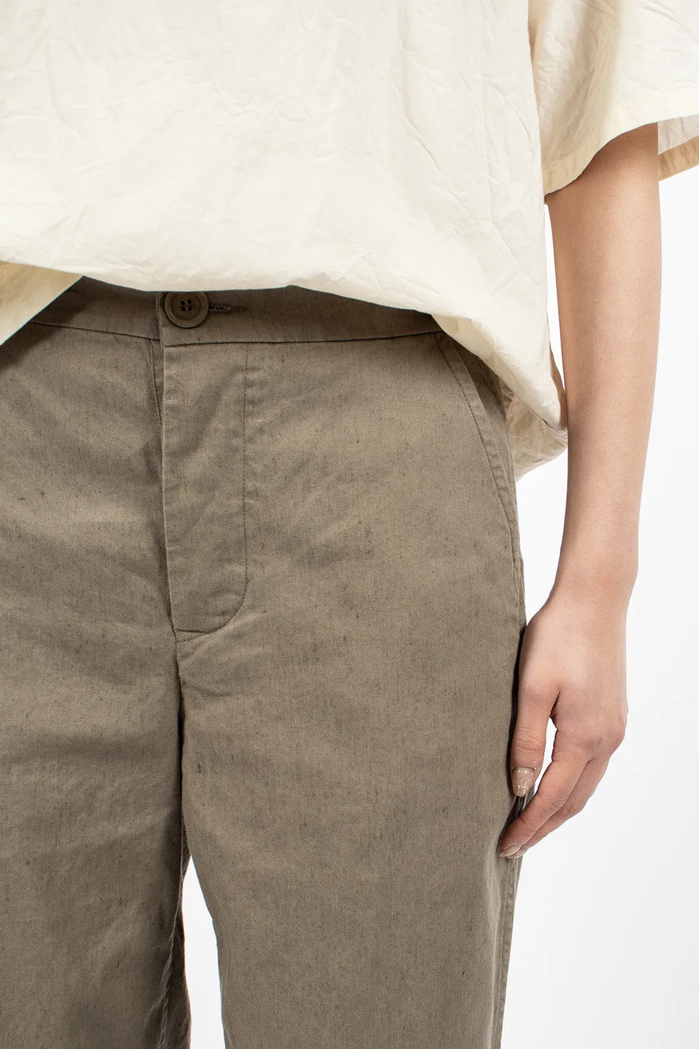 Jude Pant Khaki Linen