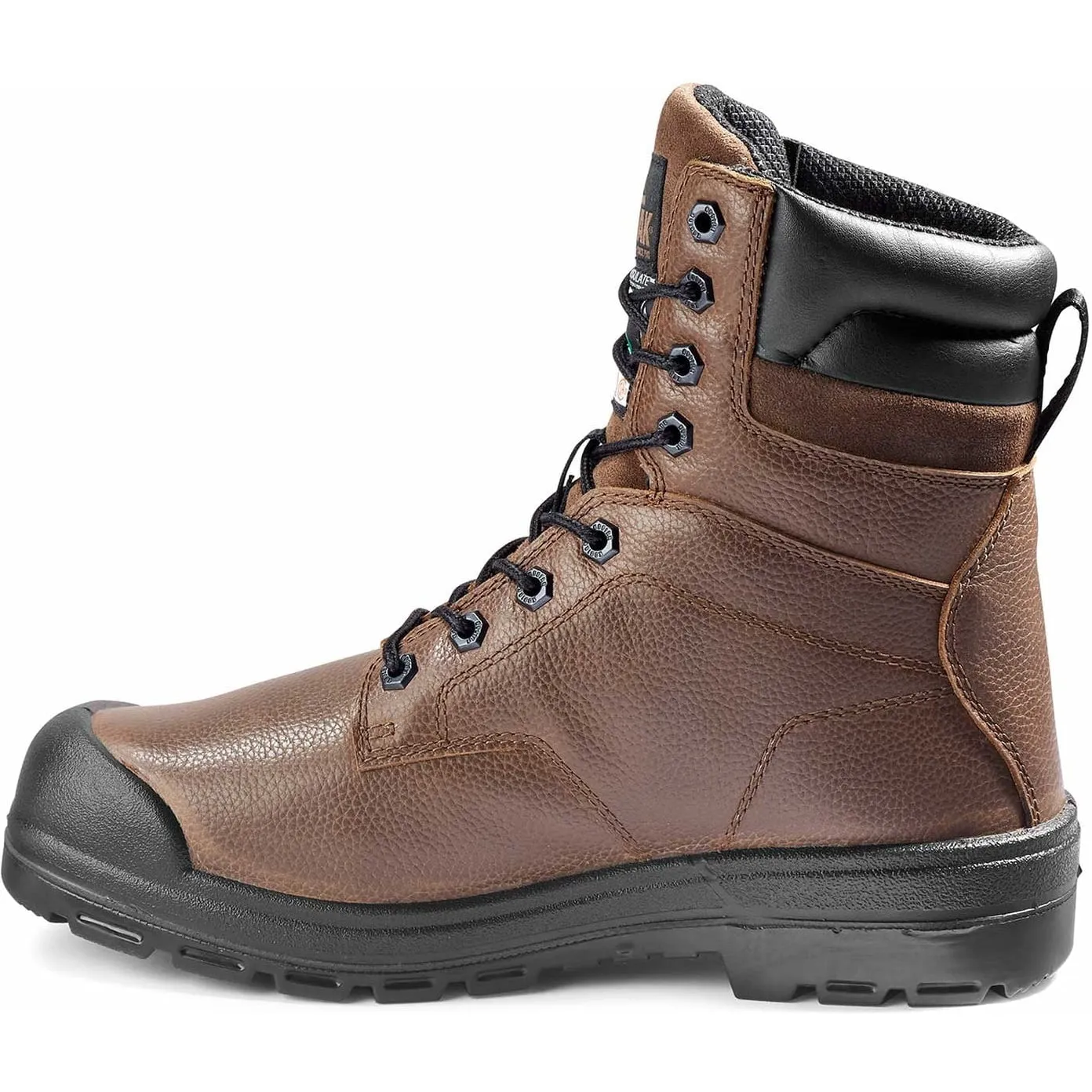 Kodiak Men's Greb 8 ST 200G Slip Resist Safety Work Boot -Brown- 4TH3BN