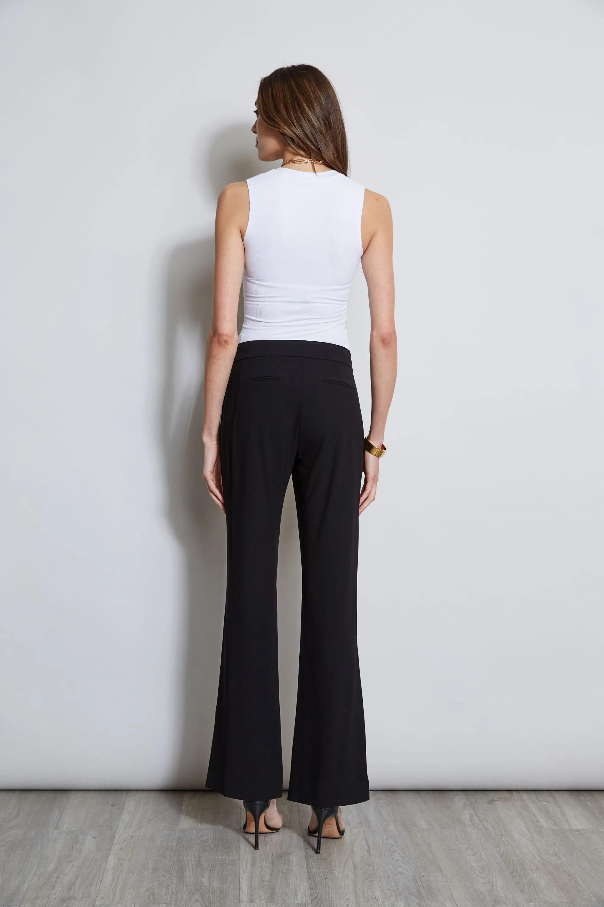 Lace Trim Fit & Flare Pant