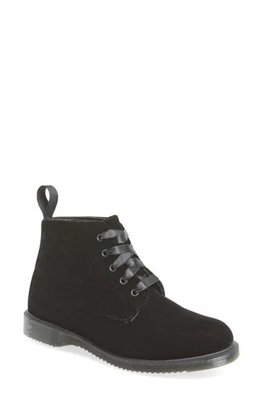 Lana Black Velvet Ankle Boot