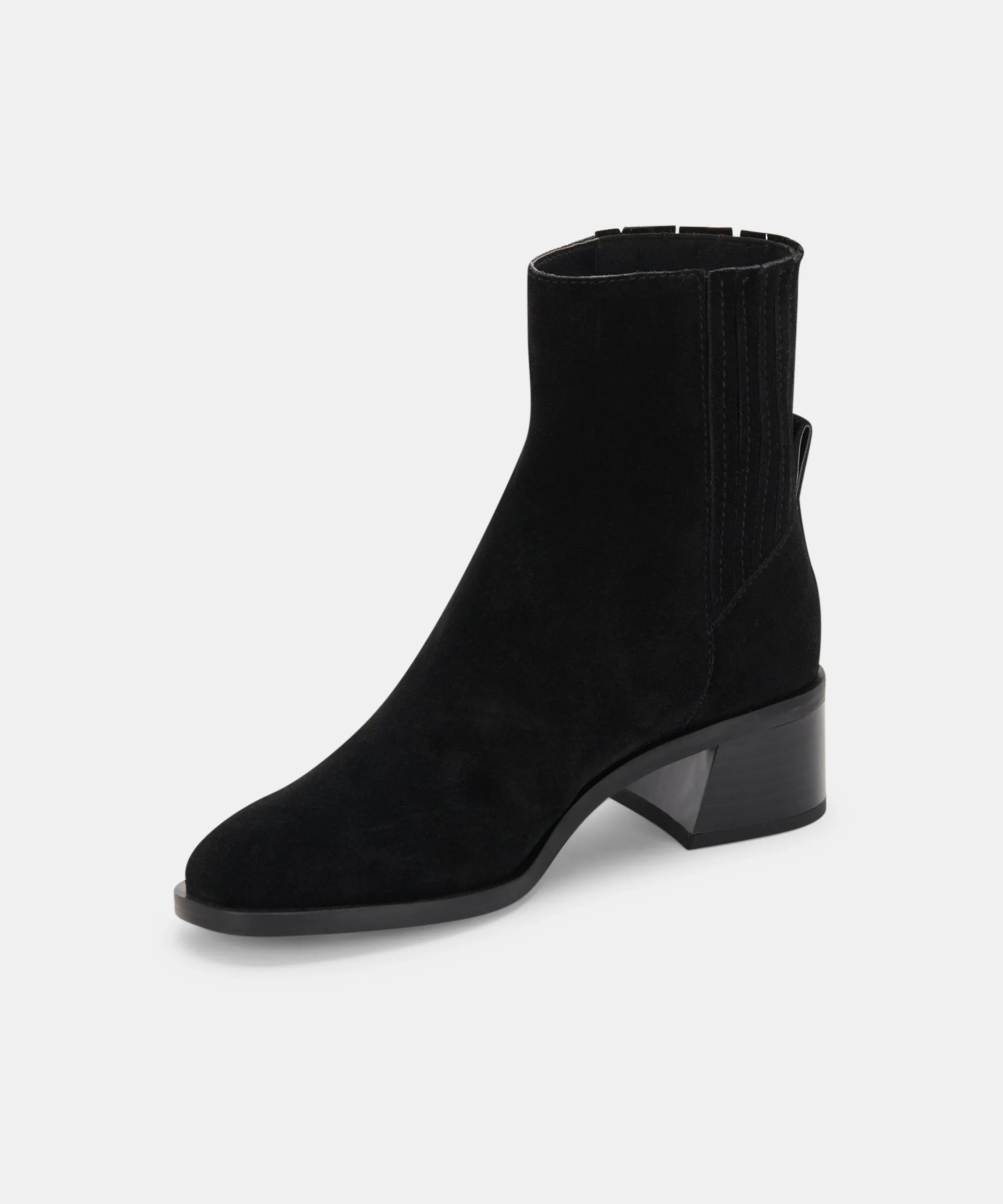 LAYTON BOOTIES BLACK SUEDE re:vita