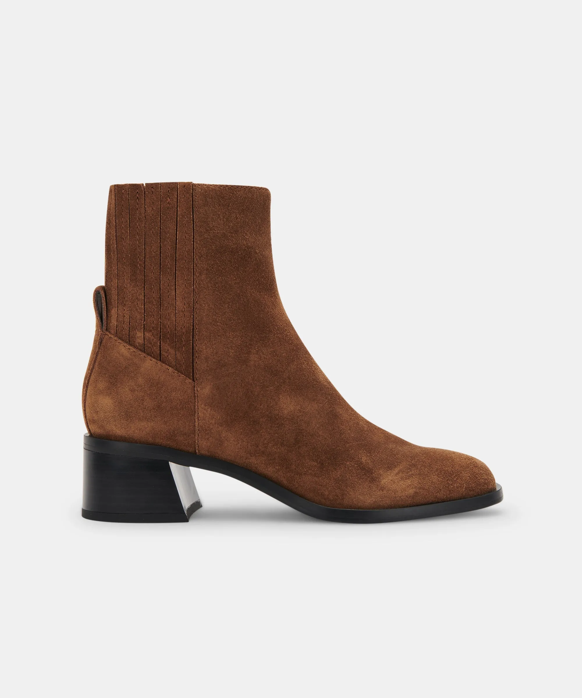 LAYTON BOOTIES DK BROWN SUEDE re:vita