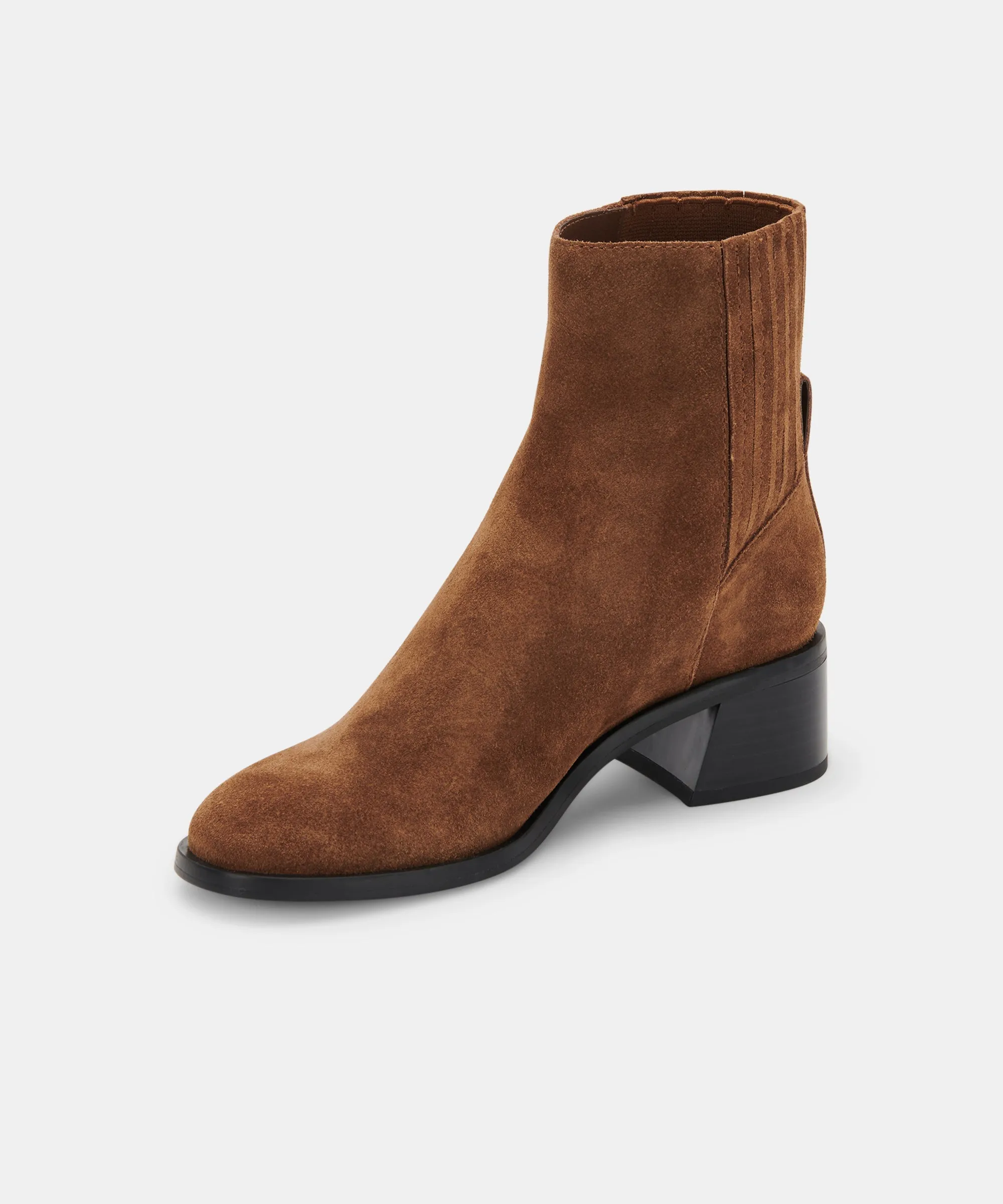 LAYTON BOOTIES DK BROWN SUEDE re:vita