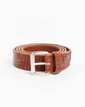 Leather Belt in Cognac