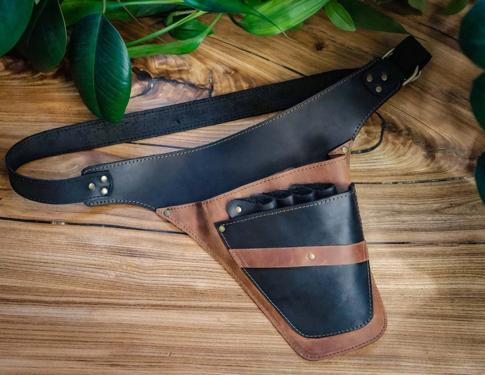 Leather Tool Belt Pouch | Multi-Function | Florist, Barber | HandCrafted