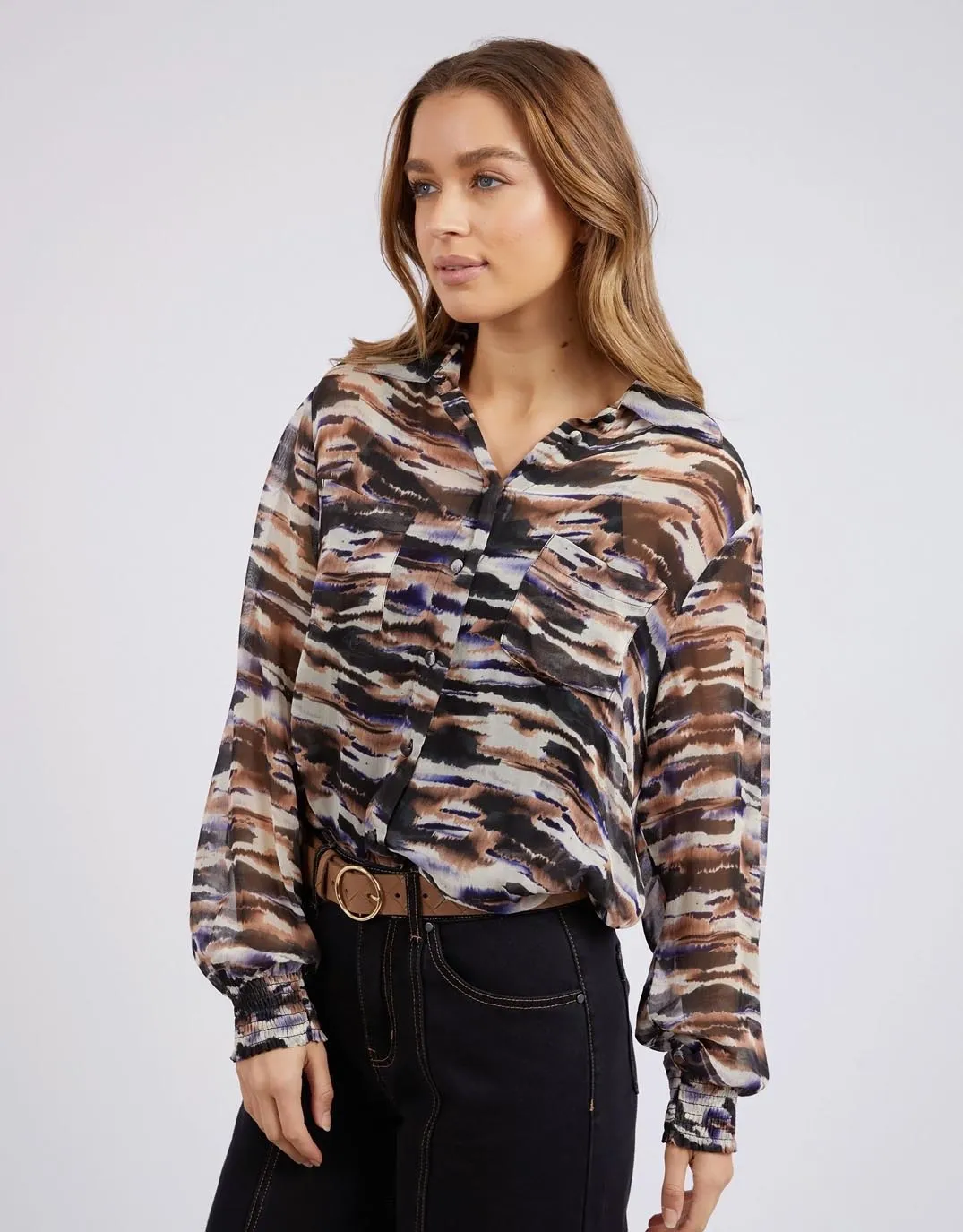 Mala Abstract Blouse - Mala Abstract