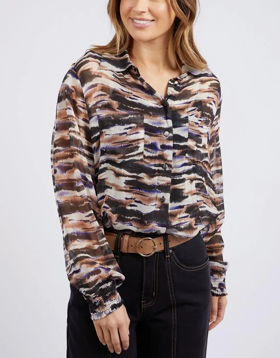 Mala Abstract Blouse - Mala Abstract