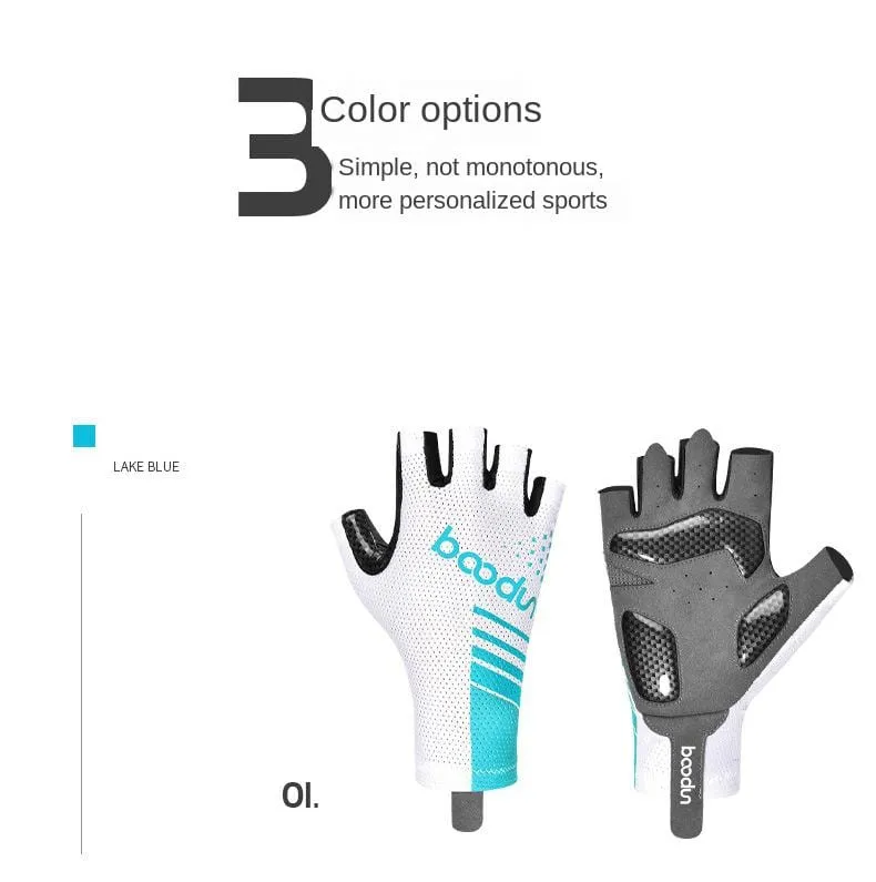 Men Women Road Bike Glove Cycling Gloves Half Finger Anti-slip Shockproof Gel Padded Bicycle Mittens Racing Gloves