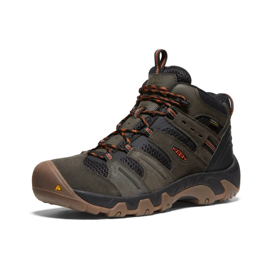 Men's Headout Waterproof Hiking Boot  |  Black Olive/Fossil Orange