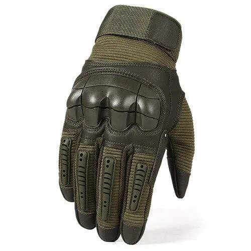 Military Tactical Gloves PU Leather Full Finger Glove Airsoft Paintball Bicycle Hunting Hiking Cycling Men Mittens Fingerless