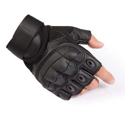 Military Tactical Gloves PU Leather Full Finger Glove Airsoft Paintball Bicycle Hunting Hiking Cycling Men Mittens Fingerless