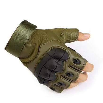 Military Tactical Gloves PU Leather Full Finger Glove Airsoft Paintball Bicycle Hunting Hiking Cycling Men Mittens Fingerless