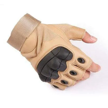 Military Tactical Gloves PU Leather Full Finger Glove Airsoft Paintball Bicycle Hunting Hiking Cycling Men Mittens Fingerless