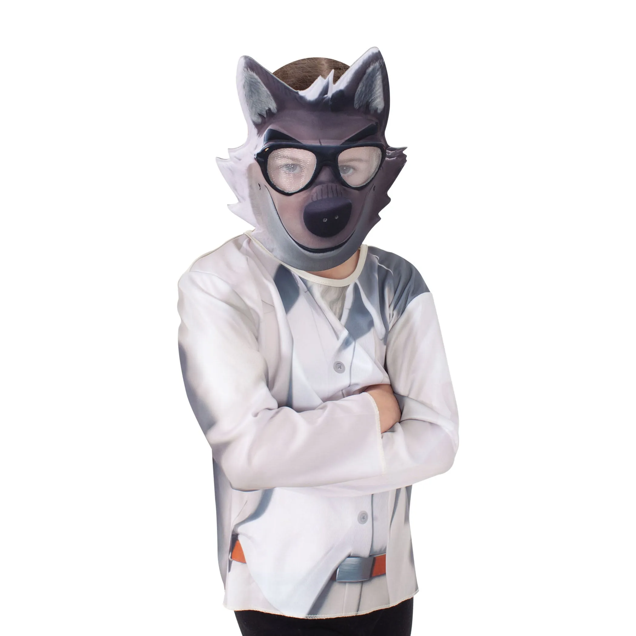 Mr Wolf Costume Top & Mask Set for Kids - The Bad Guys