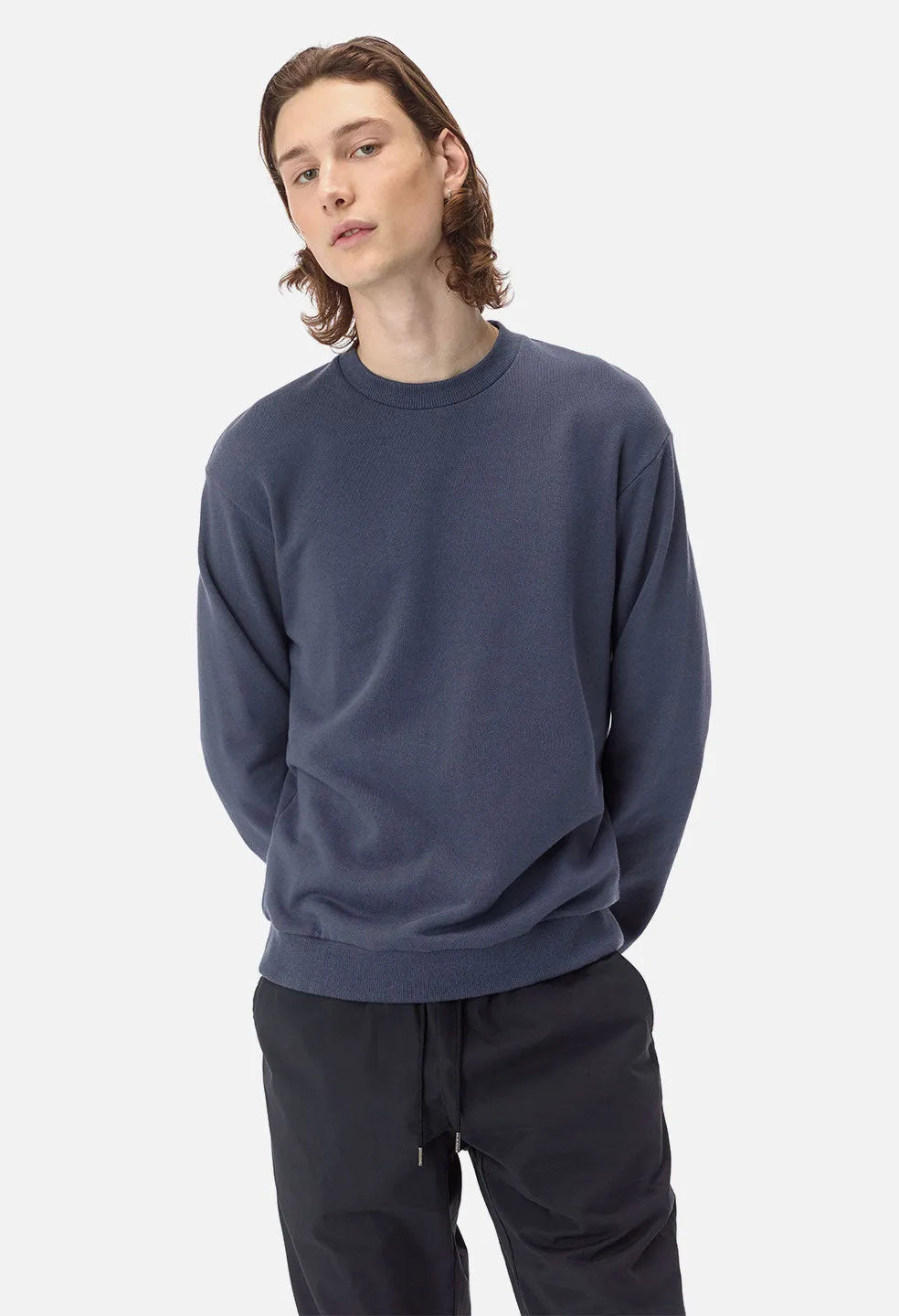 Oversized Crewneck Pullover / Lapis